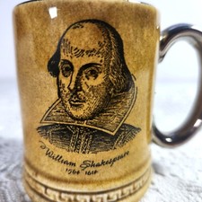 Britannia Designs Mini Stein William Shakespeare Souvenir Tankard England Devon