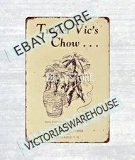 1930s Trader Vic's Chow Restaurant TIKI Oakland California Honolulu Hawaii metal