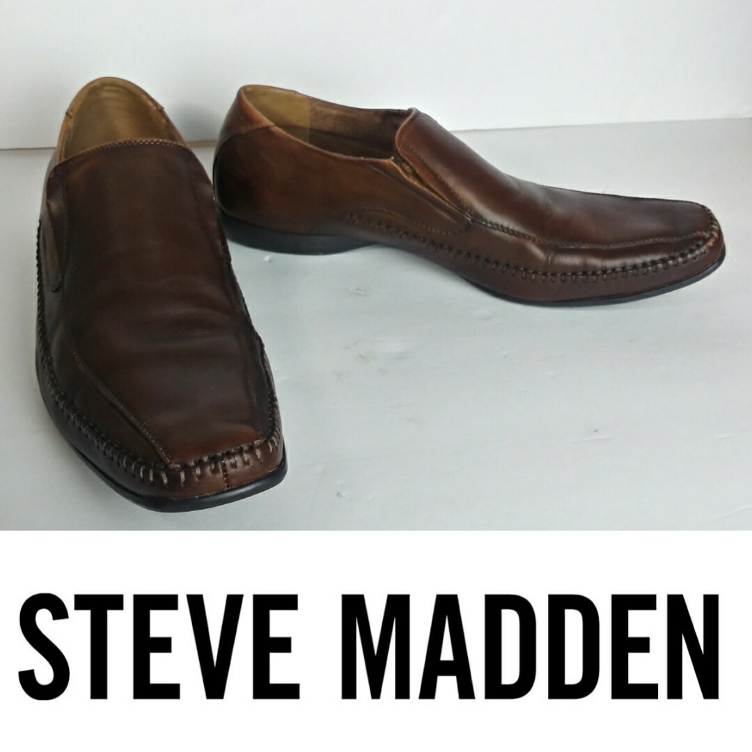 Steve Madden Leather Slip On Loafers Size 11.5 | eBay display picture 1