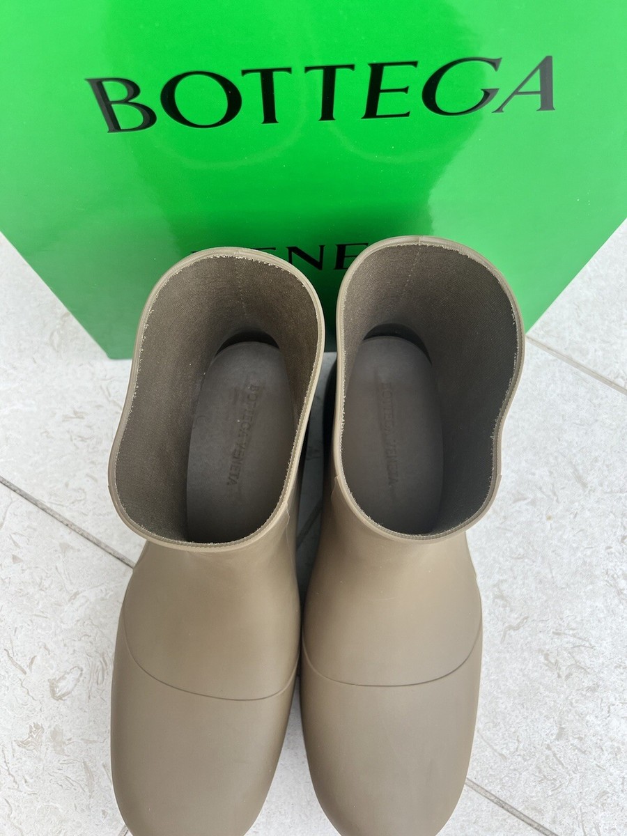 BOTTEGA VENETA Puddle Boot Brown Tan Rubber , Men's US13 Rare Size