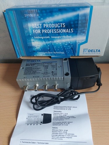 NEU-Delta BKE 41P Hausanschlussverstärker 41dB TV und Internet Kabelverstärker
