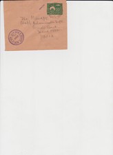 Brief mit Eindruckmarke Stationary 20 Paisa 1972