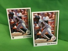  WILLIE RANDOLPH, 2 1989 Upper Deck cards #237, NEW YORK YANKEES 