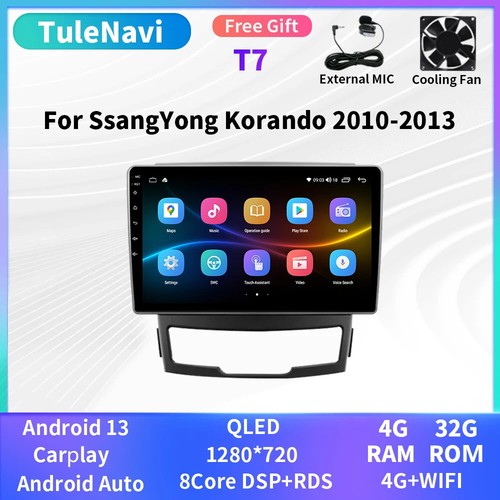 For SsangYong Korando 3 Actyon 2 Android Auto Car Radio Multimedia Player GPS 4G - Picture 27 of 32