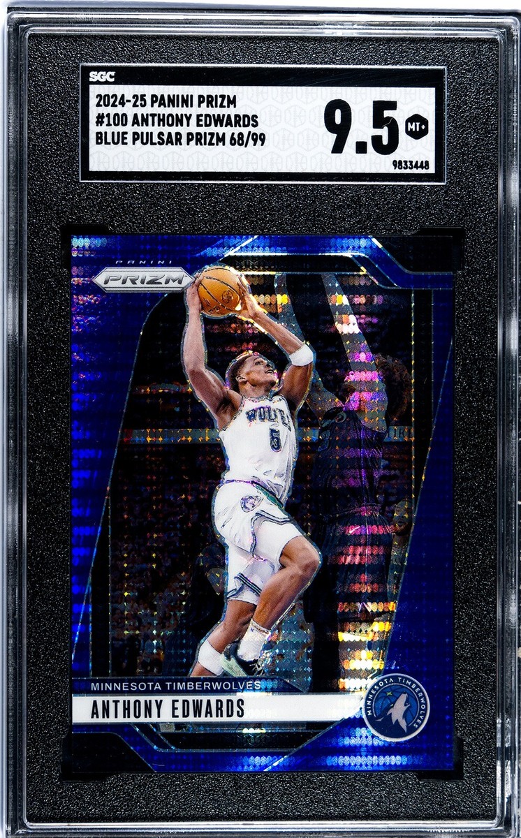 2024-25 Panini Prizm - Anthony Edwards #100 Blue Pulsar