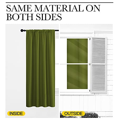 NICETOWN Blackout Curtain for Kitchen Window - Function Thermal Insulated - Picture 7 of 9