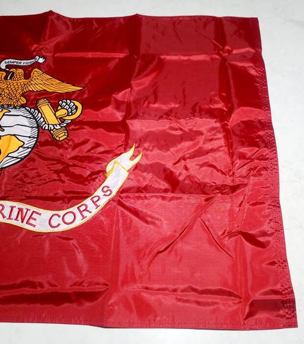 Embroidered Double Sided USMC Marine Corps Flag 3' x 5' Outdoor 3 Ply Heavy Duty - Picture 7 of 8