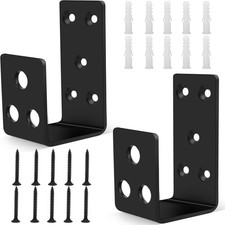 U Bracket, Door Security bar, Heavy Duty Door Security Brackets for 2 x 4 Lum...