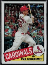 Paul Goldschmidt #85C-38 2020 Topps 1985 Topps Chrome Silver Pack Promo Series 1