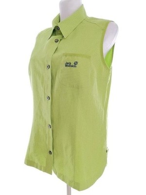 Women Jack Wolfskin Shirt Green Viscose 36 / S /
