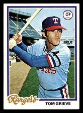1978 Topps #337 Tom Grieve Ex-Mint Rangers