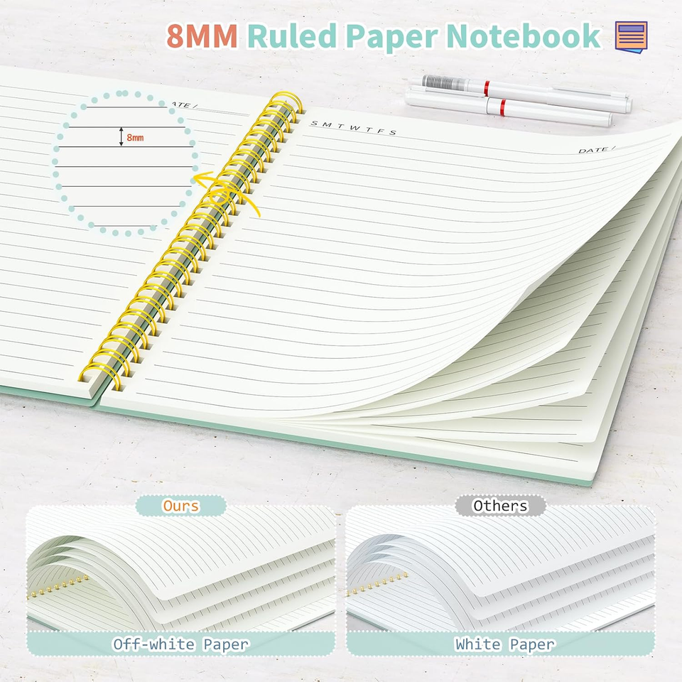 Spinner Notebook Small Spiral Notebook, 4 Pack 5.9