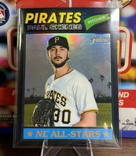 Paul Skenes 2026 Topps Heritage NL All-Stars Black Refractor /77 #33 Pirates SP