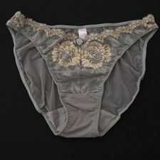 NEW Victoria's Secret VTG Y2K Lace Floral Sheer High Hip Bikini Panty MEDIUM