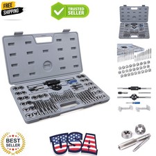 60-Pc Master Tap and Die Set - Include SAE Inch Size to 1/2  and Metric Size ...