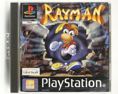 RAYMAN 1 FIRST PRINT BLACK LABEL PLAYSTATION 1 2 3 PS1 PAL EU EUR ITA ITALIAN