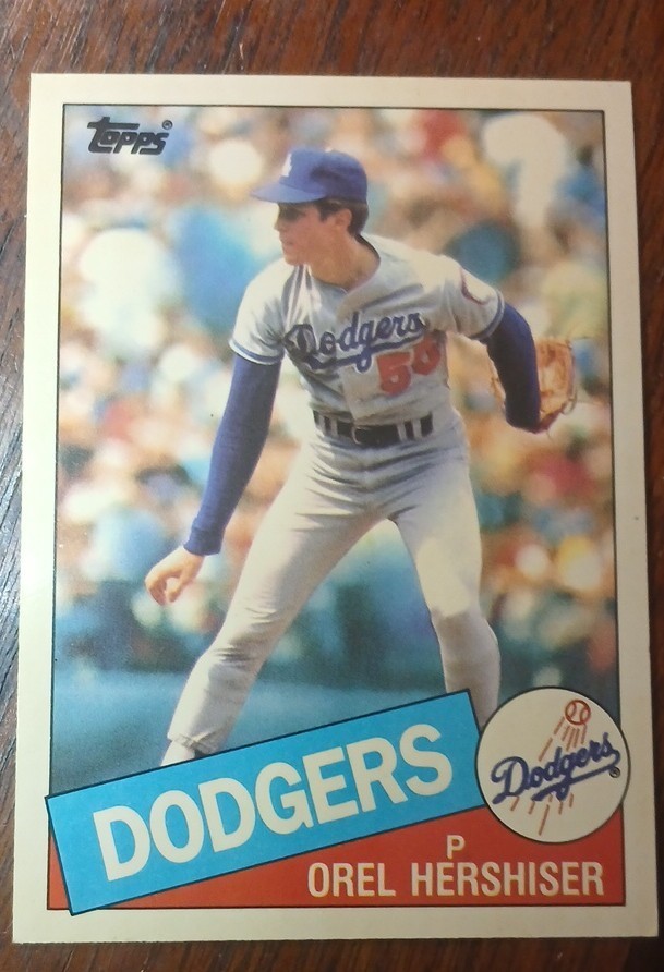 1985 Topps - Orel Hershiser #493 Collector's Edition (Tiffany) (RC)