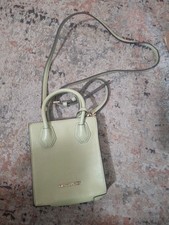 Michael Kors Satchel Crossbody Handbag Olive Green Leather