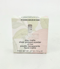 Clinique Stay Matte Sheer Pressed Powder Oil Free 101 Invisible Matte 0.27 oz