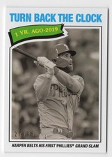 Bryce Harper 2020 Topps Transcendent Through The Years VIP Party Card 1977 A /95