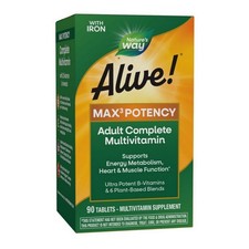 Alive Max3 Potency Adult Complete Multivitamin 90 Tabs
