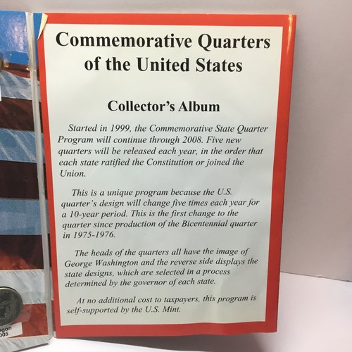 Commemorative Quarters of the United States Collector's Album WITH COINS 99-08 - Picture 7 of 8