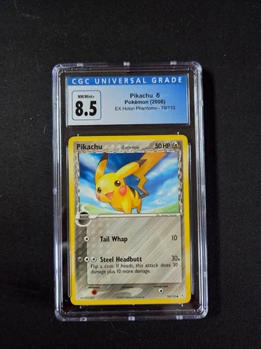 2006 Pokemon Pikachu Delta Species EX Holon Phantoms #79 CGC 8.5