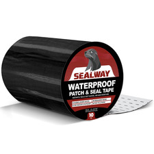 Black RV Roof Sealant Tape, 8" X 10' Waterproof Repair Seal Tape   Extra Thick,