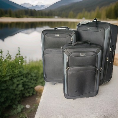 READ Chaps SEDONA Softcase Luggage 3-pc 27'' 24'' 21'' Set Suitcase Spinner Carryon