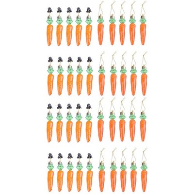  40 PCs Ostern Party Karotten Kostümhutzubehör Party Dekorative Requisiten