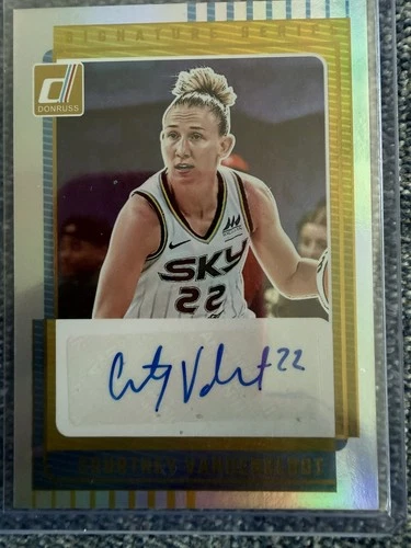 2025 Donruss WNBA Courtney Vandersloot Silver Holo Signature Series Auto Sky
