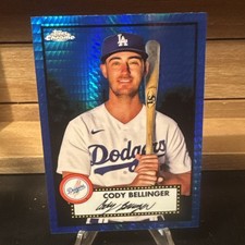 2021 Topps Chrome Platinum Anniversary Cody Bellinger Blue Prism Refractor #165