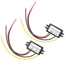 Brand New 2pcs DC12V to 5V Step Down Converter 3A 15W Power Supply Module