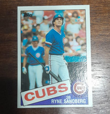 Topps 1985 Ryne Sandberg Chicago Cubs MLB #460 Base Set Baseball Card