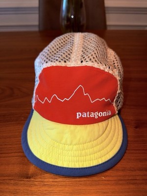 VTG Patagonia Duckbill Skyline Hat Cap Fitz Roy 5 Panel One Size Excellent Cond