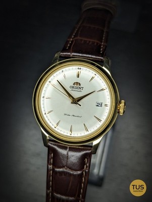 Orient Bambino 38mm Gold Case RA-AC0M01S30B Automatic Men's Watch
