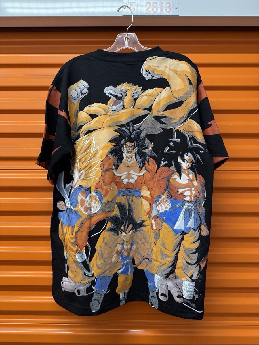 Dragon Ball Z Modern AOP Crown Tag T-shirt Size XL Goku Super
