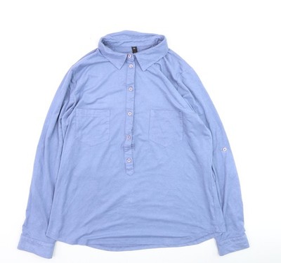 NED langärmliges Herrenhemd blau XL Polyestermischung