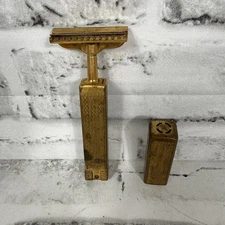 Vintage Gold Tone  Schick Repeating Safety Razor "Type C" 1926-1935 