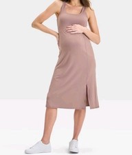 Isabel Maternity by Ingrid Isabel Slit Active Midi Dress Size S