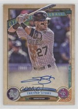 2019 Topps Gypsy Queen GQ Logo Swap Variation 29/99 Trevor Story Auto 04cw