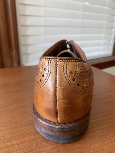 WORN 5x - 1st QUAL | ALLEN EDMONDS 11.5D STRAND WEAVE WALNUT WOVEN SHOES 11.5 D - Picture 20 of 22