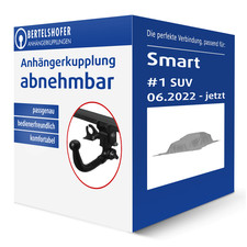 Brink Anhängerkupplung abnehmbar für SMART #1 SUV AHK