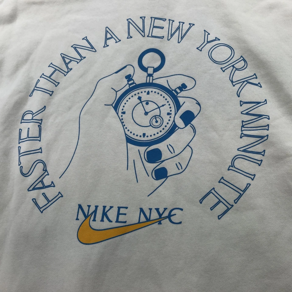 Sudadera con capucha Nike para hombre grande gráfica más rápida que un minuto de Nueva York NYC sudadera Foto 4 de 4