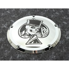 Grabado Personalizado LTD. Cromo Calavera de Picas Derby Cubierta - SKUL36-46