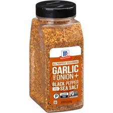 McCormick Garlic and Onion, Black Pepper Sea Salt 14.7 Ounce Pack of 1 