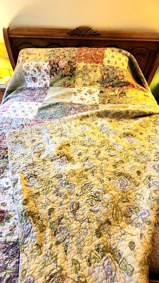 Greenland Home Fashions Blooming Prairie Quilt,  109" X 120" California King - Image 3 of 3