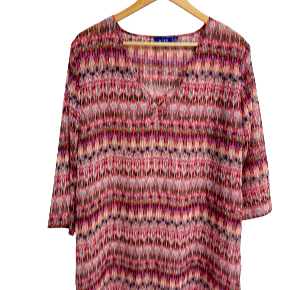 Apt. 9 túnica caftán para mujer con estampado de agua dulce talla XL Foto 2 de 4