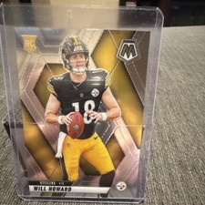 2025 Panini Mosaic Rookie Will Howard Pittsburgh Steelers Football Card #318. rookie card picture