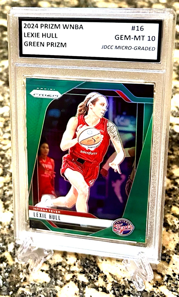 LEXI HULL 2024 PANINI PRIZM Green #16 Chrome Graded GEM-MT 10. COA - Image 2 of 4